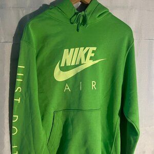 Nike Air Men's Just Do It Logo Hoody in Mean Green